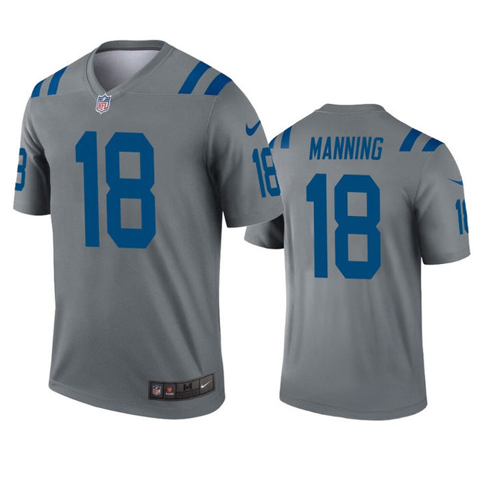 Youth Indianapolis Colts Peyton Manning Inverted Legend Jersey - Gray